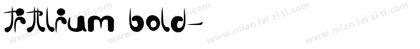 titllium bold字体转换